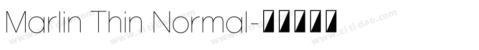 Marlin Thin Normal字体转换